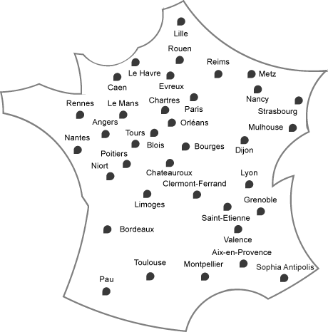 Centres en France